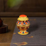 Maxbell Tibetan Bottle Mini Collection Craft for Family Living Room Tabletop Style C