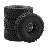 Maxbell 4Pcs 1/10 RC Car Tires Sturdy RC Model Climbing Car Tires DIY Accessory