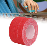 Maxbell 3 Pieces Guitar Finger Wraps Tape Accessories Sturdy Breathable Professional red color