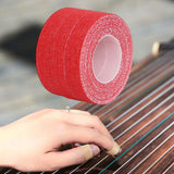 Maxbell 3 Pieces Guitar Finger Wraps Tape Accessories Sturdy Breathable Professional red color