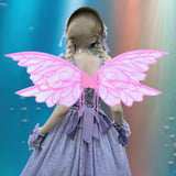 Maxbell Fairy Wing Princess Wing for Stage Performance Birthday Party Birthday Pink