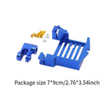 Maxbell RC Car Servo Mount Adapter Sturdy Servo Bracket for Remote Control Car Parts Blue