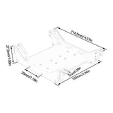 Maxbell Gearbox Mount Base Automotive Sturdy Lower Lightweight Crawler Gearbox Plate Black