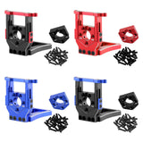 Maxbell RC Car Motor Mount Seat Sturdy Motor Fixing Mount for Truck Crawler Supplies Black Red