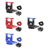Maxbell RC Car Motor Mount Seat Sturdy Motor Fixing Mount for Truck Crawler Supplies Black Red