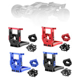 Maxbell RC Car Motor Mount Seat Sturdy Motor Fixing Mount for Truck Crawler Supplies Black Red