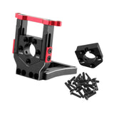 Maxbell RC Car Motor Mount Seat Sturdy Motor Fixing Mount for Truck Crawler Supplies Black Red