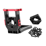 Maxbell RC Car Motor Mount Seat Sturdy Motor Fixing Mount for Truck Crawler Supplies Black Red