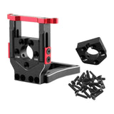 Maxbell RC Car Motor Mount Seat Sturdy Motor Fixing Mount for Truck Crawler Supplies Black Red