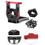 Maxbell RC Car Motor Mount Seat Sturdy Motor Fixing Mount for Truck Crawler Supplies Black Red