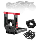 Maxbell RC Car Motor Mount Seat Sturdy Motor Fixing Mount for Truck Crawler Supplies Black Red