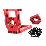Maxbell RC Car Motor Mount Seat Sturdy Motor Fixing Mount for Truck Crawler Supplies Red