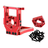 Maxbell RC Car Motor Mount Seat Sturdy Motor Fixing Mount for Truck Crawler Supplies Red