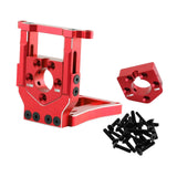 Maxbell RC Car Motor Mount Seat Sturdy Motor Fixing Mount for Truck Crawler Supplies Red