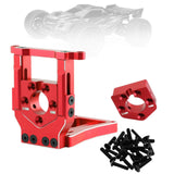Maxbell RC Car Motor Mount Seat Sturdy Motor Fixing Mount for Truck Crawler Supplies Red