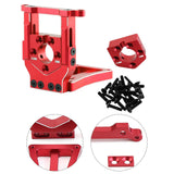 Maxbell RC Car Motor Mount Seat Sturdy Motor Fixing Mount for Truck Crawler Supplies Red