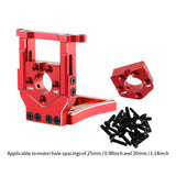 Maxbell RC Car Motor Mount Seat Sturdy Motor Fixing Mount for Truck Crawler Supplies Red