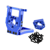 Maxbell RC Car Motor Mount Seat Sturdy Motor Fixing Mount for Truck Crawler Supplies Blue
