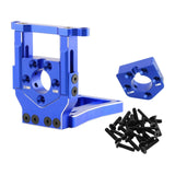 Maxbell RC Car Motor Mount Seat Sturdy Motor Fixing Mount for Truck Crawler Supplies Blue