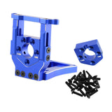 Maxbell RC Car Motor Mount Seat Sturdy Motor Fixing Mount for Truck Crawler Supplies Blue