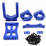 Maxbell RC Car Motor Mount Seat Sturdy Motor Fixing Mount for Truck Crawler Supplies Blue