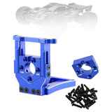 Maxbell RC Car Motor Mount Seat Sturdy Motor Fixing Mount for Truck Crawler Supplies Blue