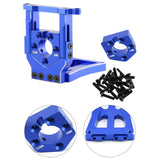 Maxbell RC Car Motor Mount Seat Sturdy Motor Fixing Mount for Truck Crawler Supplies Blue