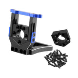 Maxbell RC Car Motor Mount Seat Sturdy Motor Fixing Mount for Truck Crawler Supplies Blue Black