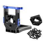 Maxbell RC Car Motor Mount Seat Sturdy Motor Fixing Mount for Truck Crawler Supplies Blue Black