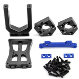 Maxbell RC Car Motor Mount Seat Sturdy Motor Fixing Mount for Truck Crawler Supplies Blue Black