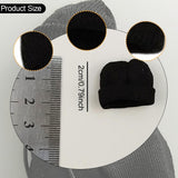 Maxbell 1/12 Figure Hat Accessories Trendy Female Male Dolls Soft Slouchy Beanie Cap Black