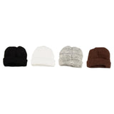 Maxbell 1/12 Figure Hat Accessories Trendy Female Male Dolls Soft Slouchy Beanie Cap Black
