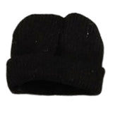 Maxbell 1/12 Figure Hat Accessories Trendy Female Male Dolls Soft Slouchy Beanie Cap Black