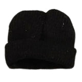 Maxbell 1/12 Figure Hat Accessories Trendy Female Male Dolls Soft Slouchy Beanie Cap Black