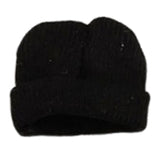Maxbell 1/12 Figure Hat Accessories Trendy Female Male Dolls Soft Slouchy Beanie Cap Black