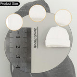 Maxbell 1/12 Figure Hat Accessories Trendy Female Male Dolls Soft Slouchy Beanie Cap White