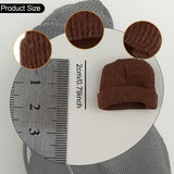 Maxbell 1/12 Figure Hat Accessories Trendy Female Male Dolls Soft Slouchy Beanie Cap Brown