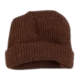 Maxbell 1/12 Figure Hat Accessories Trendy Female Male Dolls Soft Slouchy Beanie Cap Brown
