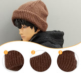 Maxbell 1/12 Figure Hat Accessories Trendy Female Male Dolls Soft Slouchy Beanie Cap Brown