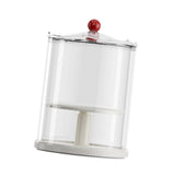 Maxbell Action Figure Display Case Clear Rotating Organizer for Model Doll Desk Home white