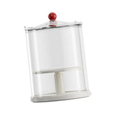 Maxbell Action Figure Display Case Clear Rotating Organizer for Model Doll Desk Home white