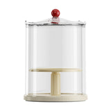 Maxbell Action Figure Display Case Clear Rotating Organizer for Model Doll Desk Home yellow