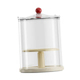 Maxbell Action Figure Display Case Clear Rotating Organizer for Model Doll Desk Home yellow