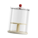 Maxbell Action Figure Display Case Clear Rotating Organizer for Model Doll Desk Home yellow