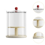Maxbell Action Figure Display Case Clear Rotating Organizer for Model Doll Desk Home yellow