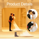 Maxbell 1:64 Miniature Figures Wedding Couples Decoration Tiny Mini People Figurines Kiss