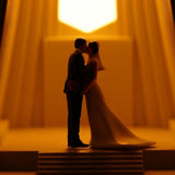 Maxbell 1:64 Miniature Figures Wedding Couples Decoration Tiny Mini People Figurines Kiss