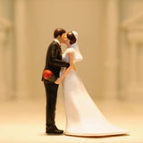Maxbell 1:64 Miniature Figures Wedding Couples Decoration Tiny Mini People Figurines Kiss