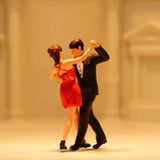Maxbell 1:64 Miniature Figures Wedding Couples Decoration Tiny Mini People Figurines Dance