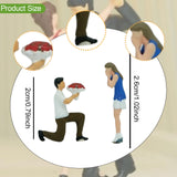Maxbell 2Pcs 1/64 Miniature Figures Couples Small Tiny Painted Micro Landscape Decor Proposal